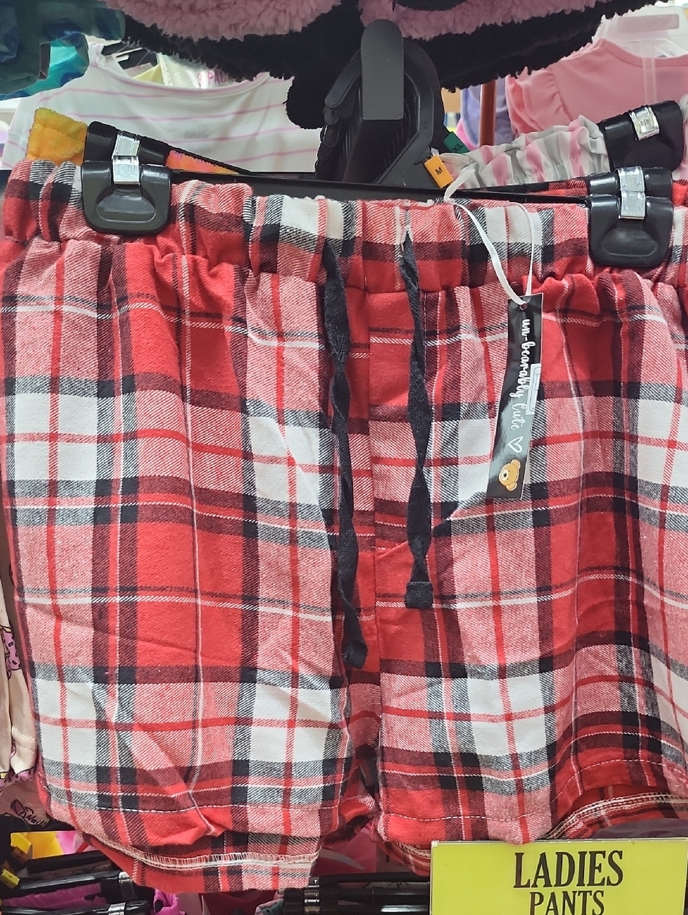 Red Plaid Lounge Shorts